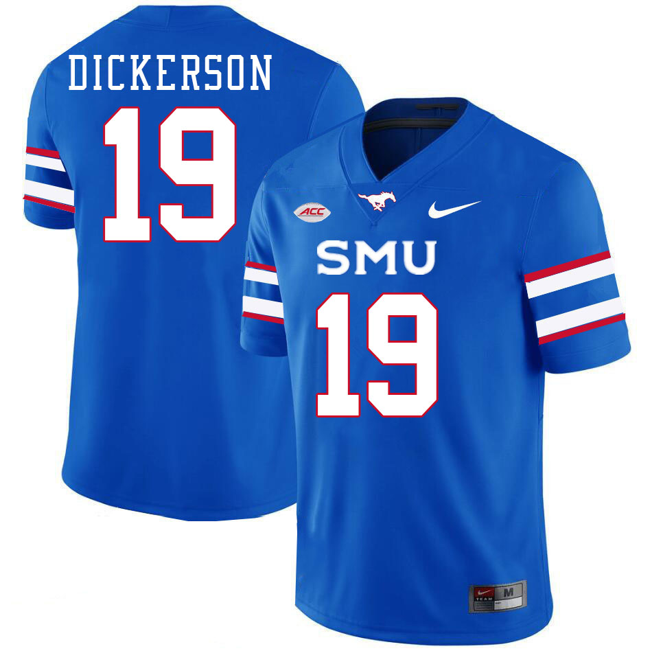 SMU Mustangs #19 Eric Dickerson Jersey College Football Uniforms-Royal